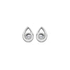 Hot Diamonds Silver Whisper Sterling Silver CZ Droplet Earrings SWE021