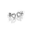 Hot Diamonds Silver Whisper Sterling Silver Heart Earrings SWE023