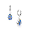 Shrieking Violet Real Flower Forget Me Not Huggie Earrings FEH01