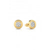 Guess Gold Tone Crystal Stud Earrings UBE02158YG