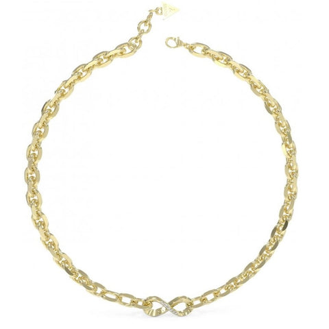 Guess Endless Dream Gold Tone Infinity Necklace UBN03274YG