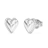 Guess By Your Side Crystal Heart Stud Earrings UBE06092RH