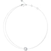 Guess Blooming Summer Interlink Crystal Set Disc Necklace UBN05223RH