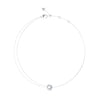Guess Blooming Summer Interlink Crystal Set Disc Necklace UBN05223RH