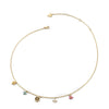 Guess Secret Garden Flower Charms Necklace UBN06032YG