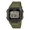 Casio Dual Time Vibration Alarm Digital Watch W-738H-3AVEF Green | H&H