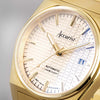 Accurist Origin Mens Gold Plated Bracelet Watch White Dial 70021 | H&H