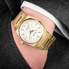 Accurist Origin Mens Gold Plated Bracelet Watch White Dial 70021 | H&H