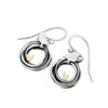 Linda MacDonald Sterling Silver and 9ct Gold Bird Drop Earrings | H&H
