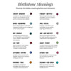 Sterling Silver January Birthstone Necklace P4590