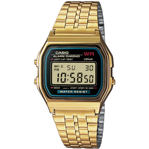 Casio Retro Collection Gold Plated Digital Watch A159WGEA-1EF