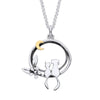 Linda MacDonald Cat and Dog Moonlight Friends Necklace EBFR2 | H&H