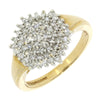 Pre Owned 9ct Yellow Gold 0.35cts Diamond Cluster Ring | H&H Jewellers