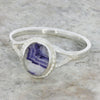 Derbyshire Blue John Sterling Silver Ring