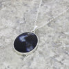 Derbyshire Blue John Tree of Life Oval Pendant And Chain