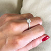 Palladium 1.05cts Solitaire Ring Princess Cut Diamond | H&H