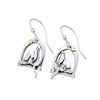 Linda MacDonald Silver and 9ct Gold Pony and Girl Drop Earrings DPONY | H&H