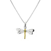 Silver Origins Dragonfly Pendant with Chain