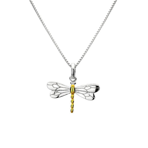 Silver Origins Dragonfly Pendant with Chain