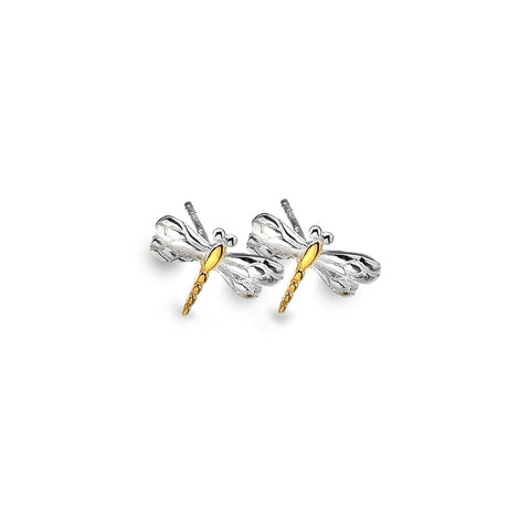 Silver Origins Dragonfly Stud Earrings