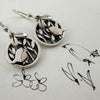 Linda MacDonald Silver and 9ct Rose Gold Enchanted Tales Robin Earrings DTRM | H&H