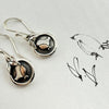 Linda MacDonald Silver and 9ct Rose Gold Enchanted Tales Robin Drop Earrings DTRS | H&H