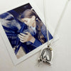 Linda MacDonald Silver and 9ct Gold Pony and Girl Necklace EPONY | H&H