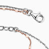 Angel Whisperer Silver Double Anklet ERF-LILTWIN-BICOR