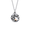 Linda MacDonald Sterling Silver and 9ct Gold Enchanted Tales Robin Necklace ETRM