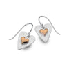 Silver Origins Forever Love Heart Drop Earrings