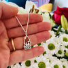 Linda MacDonald Silver and 9ct Gold Best Friends Necklace ESQ4 | H&H