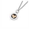 Linda MacDonald Silver and 9ct Gold Heart Necklace Meadow EMEDH | H&H