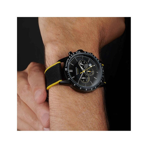 Sekonda Velocity Sports Chronograph Men's Strap Watch Black Dial 30018