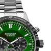 Sekonda Velocity Sports Chronograph Men's Watch Green Dial 1913