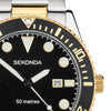 Sekonda Ocean Two Tone Black Dial Men's Watch 30139 | H&H Jewellers