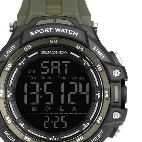 Sekonda Crossfell Digital Sports Watch Green 30165 | H&H Jewellers