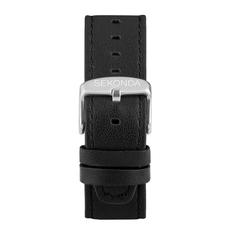 Sekonda Active Plus Smart Watch Silver Case Leather Strap 30178 | H&H 