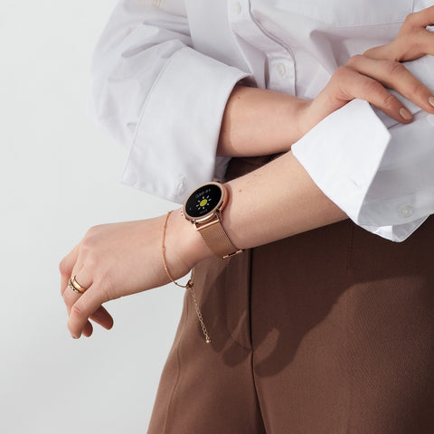 Sekonda Flex Smart Watch Rose Gold Case Mesh Bracelet 40388 | H&H 