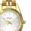 Sekonda Francis Gold Plated Silver Dial Ladies Watch 40729