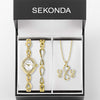 Sekonda Infinity Ladies Watch Gift Set Gold Plated 49057 | H&H