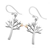 Linda MacDonald Tree Silver and 9ct Gold Earrings Woodlands DTL | H&H