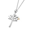Linda MacDonald Silver and 9ct Gold Tree Necklace Woodlands ETL | H&H