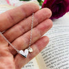 Linda MacDonald Dilver and 9ct Gold Heart Necklace You and Me EYM | H&H