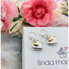 Linda MacDonald You and Me Silver Heart Drop Earrings DYM | H&H