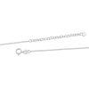 Shrieking Violet Real Flower Oval Silver Necklace MP65 | H&H Jewellers