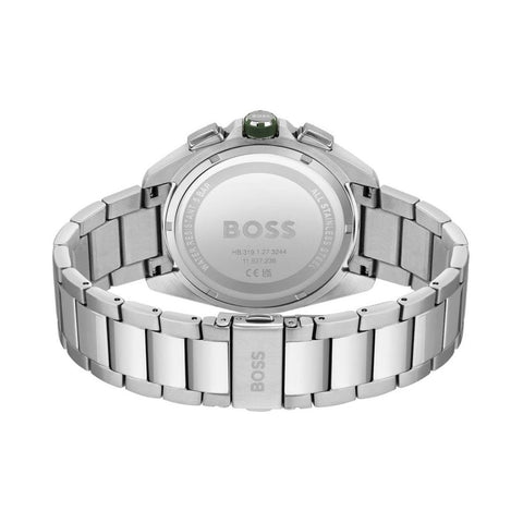 Boss Watches Volane Khaki Green Dial Stainless Steel Mens Watch 1513951
