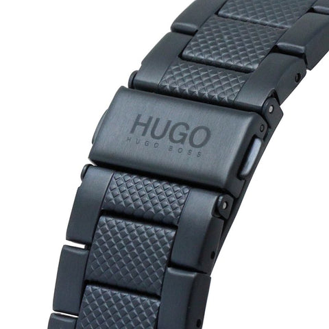 Hugo Mens Blue IP Day Date Watch 1530194