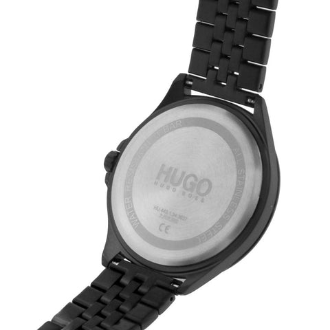 Hugo Mens Black IP Stainless Steel Watch 1530218