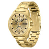Hugo Expose Mens Yellow Gold Plated Day Date Watch 1530243