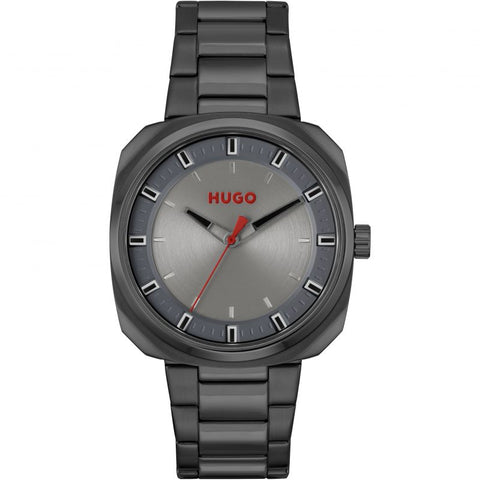 Hugo Mens Black IP Stainless Steel Watch 1530311